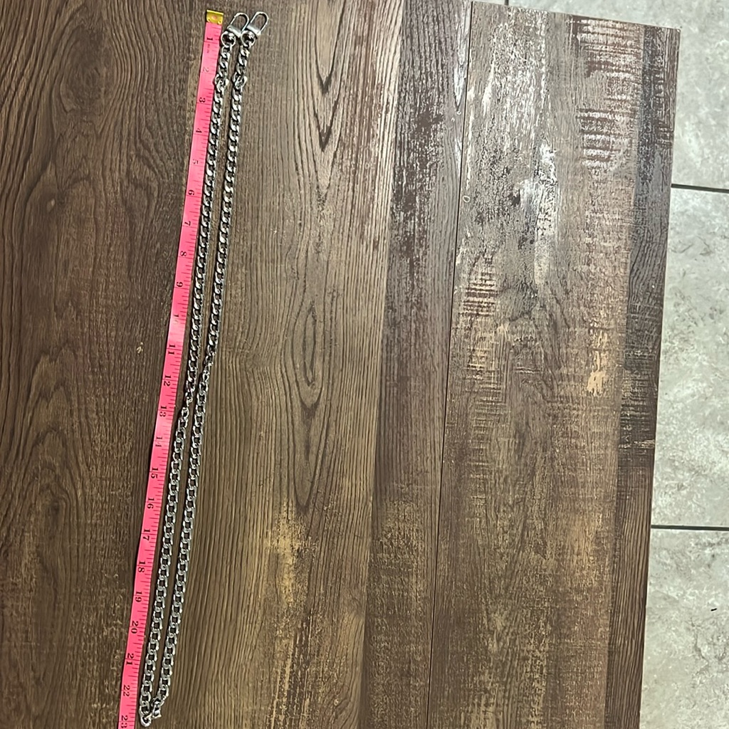 Nwot 46 Inch Silver Toned Bag Chain